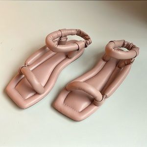 Nanushka YOLA - Puffed Vegan Leather Sandal Size EU 39